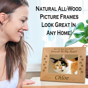5x7 Adopted Adored Rescue Cat Frame, Crazy Cat Lady Gifts, Cat Picture ...