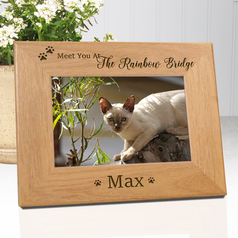 4x6 Personalized Cat Memorial Picture Frame Choice of 5 Etsy