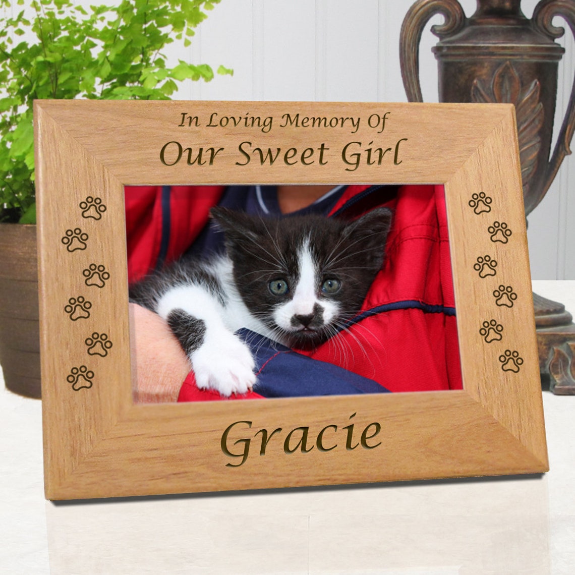 Cat Memorial Picture Frames Cat Owner Gifts Personalized Cat Etsy