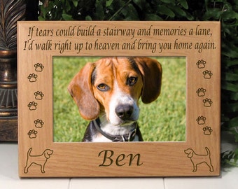 **Free P&P** Beagle Personalised 10x8 inch Dog Frame 