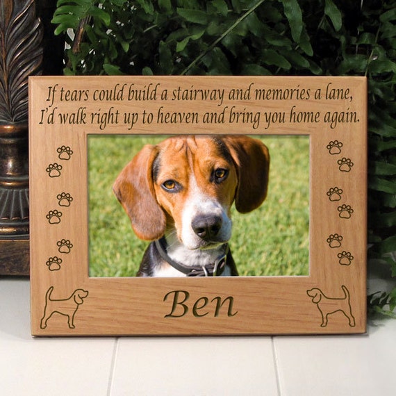 Beagle Gift Gifts Photo Frame Frames Picture Personalized Dogs Dog Mom Lover