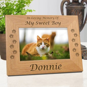 Cat Memorial Gift, Loss Of Cat, Cat Loss Gift, Picture Frames, Pet Memorial Frames, Cat Frame, Cat Remembrance, Cat Frames, Cat Memorial
