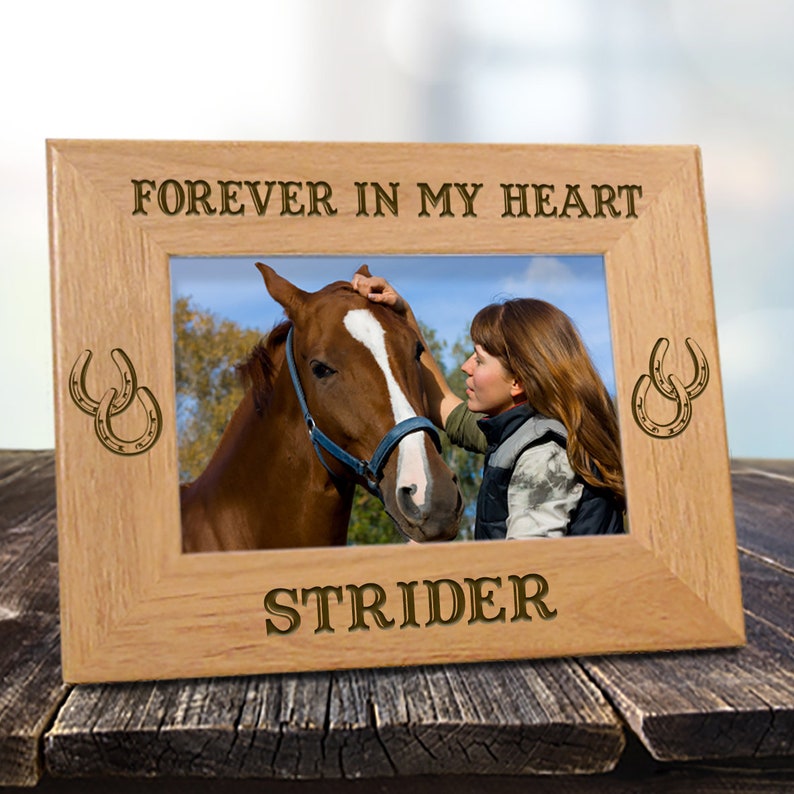 Picture Frame for Horses Personalized With Name Etsy