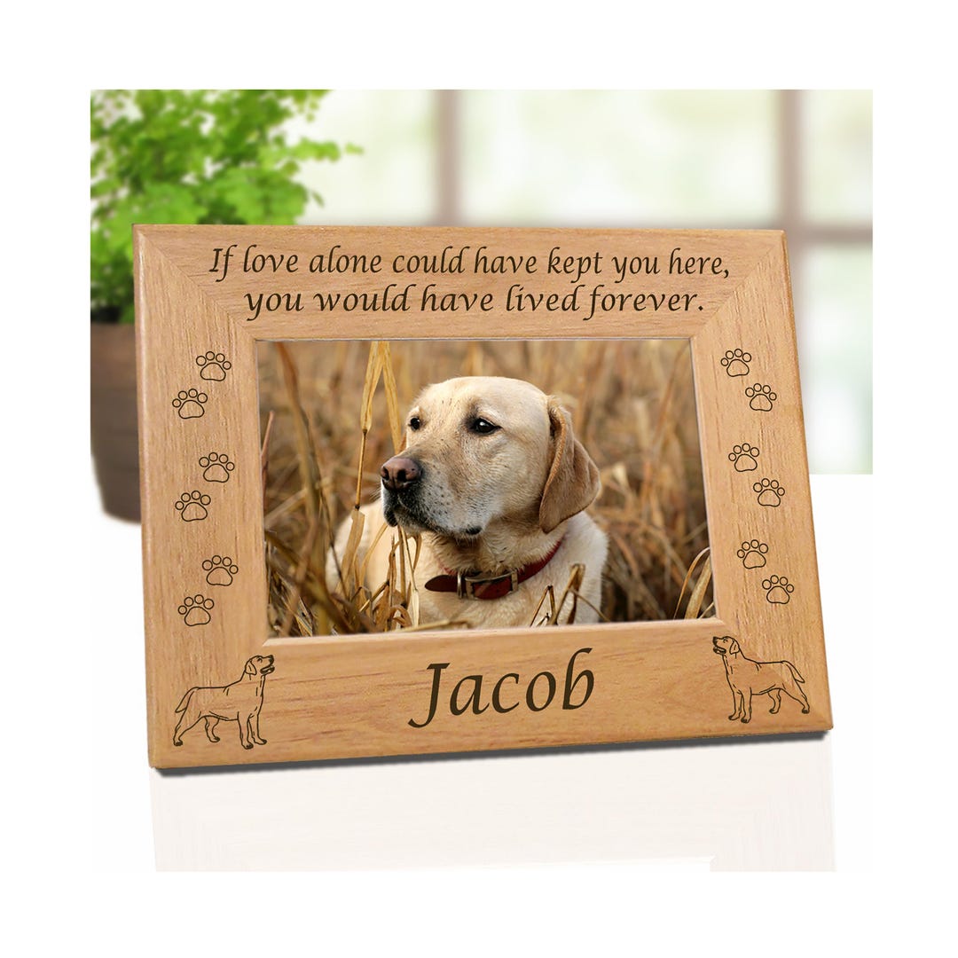 Labrador Photo Frame Labrador Retriever, Lab Picture Frame, Dog Loss Personalized Gift, Lab ...