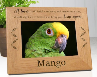 Losing A Pet Bird Quotes Bird Remembrance Frame If Tears Quote Bird Picture Frame | Etsy Hong Kong