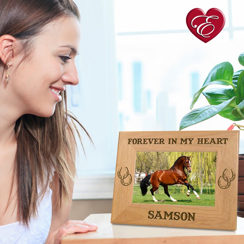 Picture Frame for Horses Personalized With Name Etsy