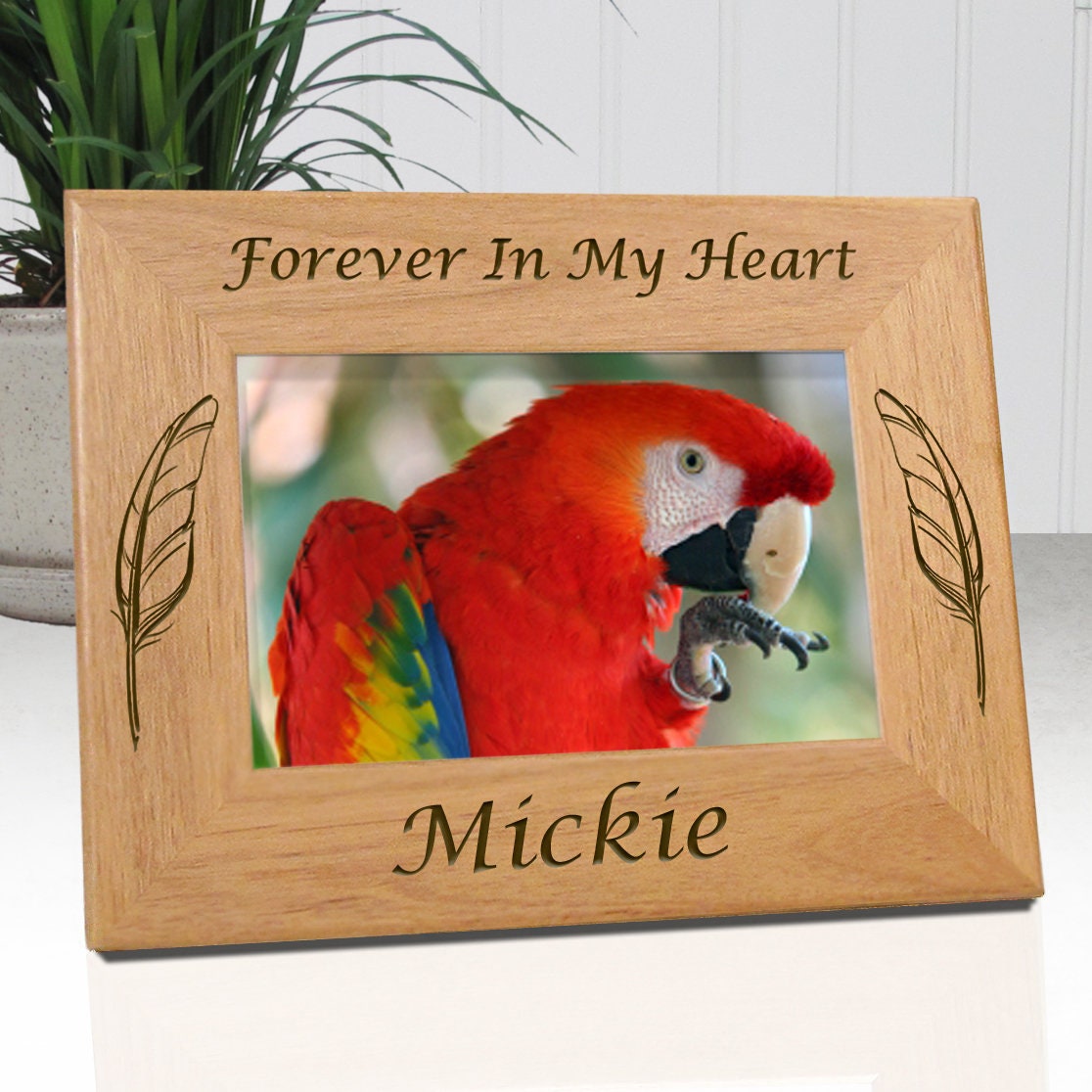 Scarlet Red Photo Frame with Easel Stand