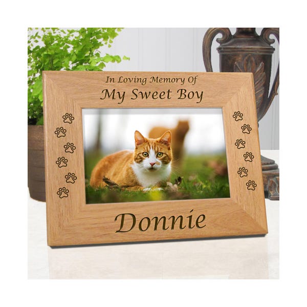 Cat Memorial Gift, Loss Of Cat, Cat Loss Gift, Picture Frames, Pet Memorial Frames, Cat Frame, Cat Remembrance, Cat Frames, Cat Memorial