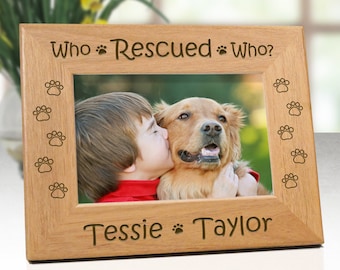 Who Rescued, Dog Rescue, Frame Rescued, Gifts For Girls, Gifts For Grandma, Gifts For Owners, Lover Gifts, Gifts For Women
