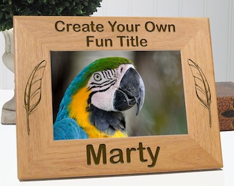 5x7 Create Your Own Bird Picture Frame, Custom Bird Photo Frame for Men, Bird Gift for Women, Bird Lover Gifts for Aunt and Uncle, Bird Mom