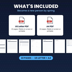 What is included in the winter arc tracker: files, formats and 22 pages
