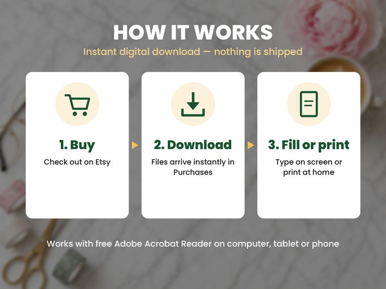 How the 2027 budget planner instant download works in 3 steps