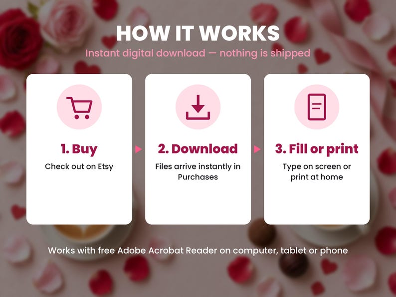How the love coupons instant download works in 3 steps