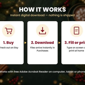 How the christmas planner 2026 instant download works in 3 steps