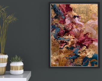 Neo Ganesha Celestial Harmony | Luxury Digital Wall Art Print