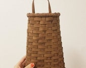 Brown Wicker Hanging Basket