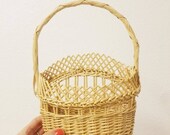Small Wicker Wall Hanging Basket