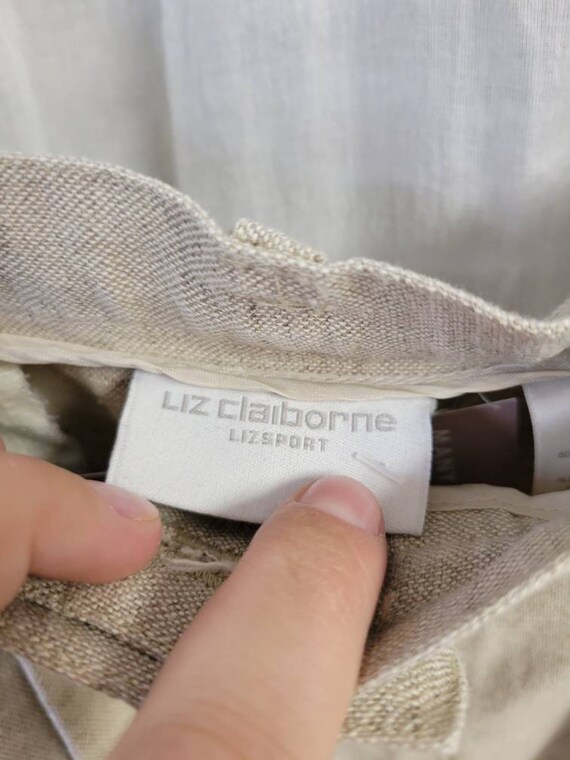 Plus Size Beige Asymmetrical Tie Waist Linen Two Pieces Set Spring HA1036 main image 1