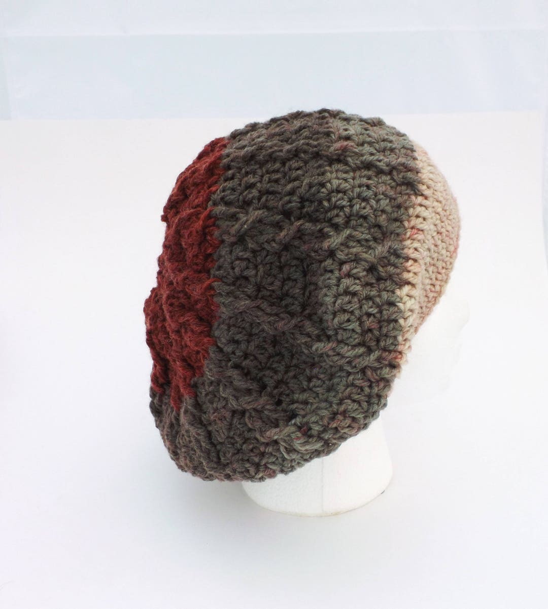 Cabled Slouchy Hat Crochet Pattern PDF Pattern Only - Etsy