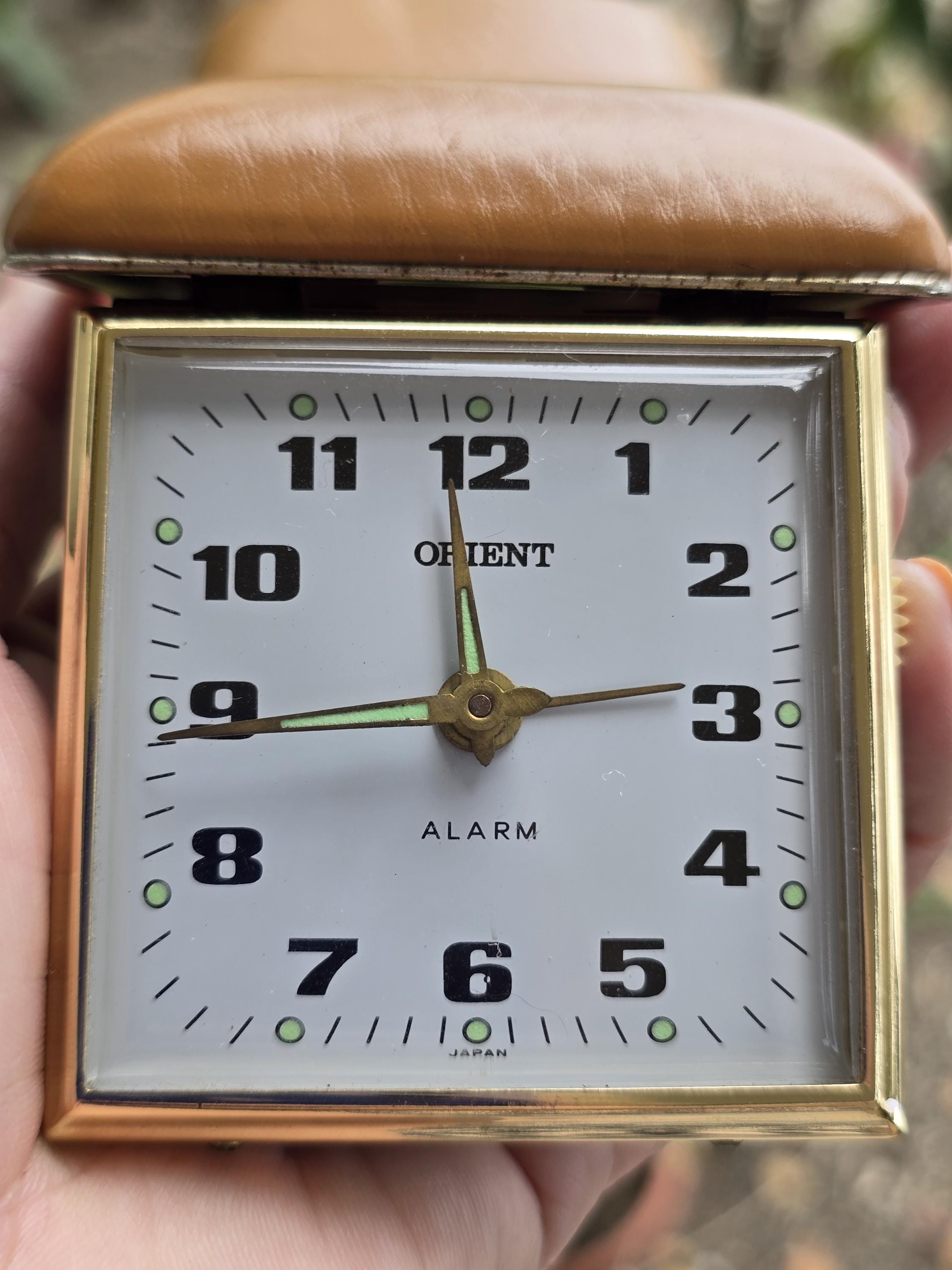 アンティーク置き時計手巻き　ワルミンクムーンフェイス Japanese Wind up Clock - Etsy