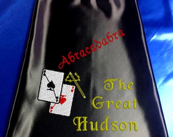 Kid's Cape, Abracadabra!   The Great Magician Card Trick  Cape with your child's Name  Embroidered Personalized Superhero cape