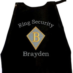 Superhero  Cape,  Embroidered Ring Bearer Cape Personalized Wedding Photo Op