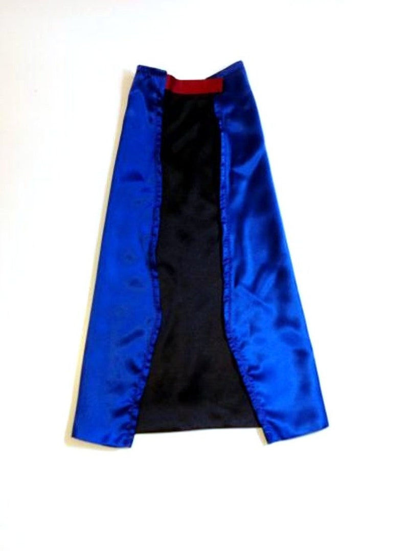 Superhero cape Kid's Cape Diamond Shield Custom Embroidered Personalized With Name And Initial image 3