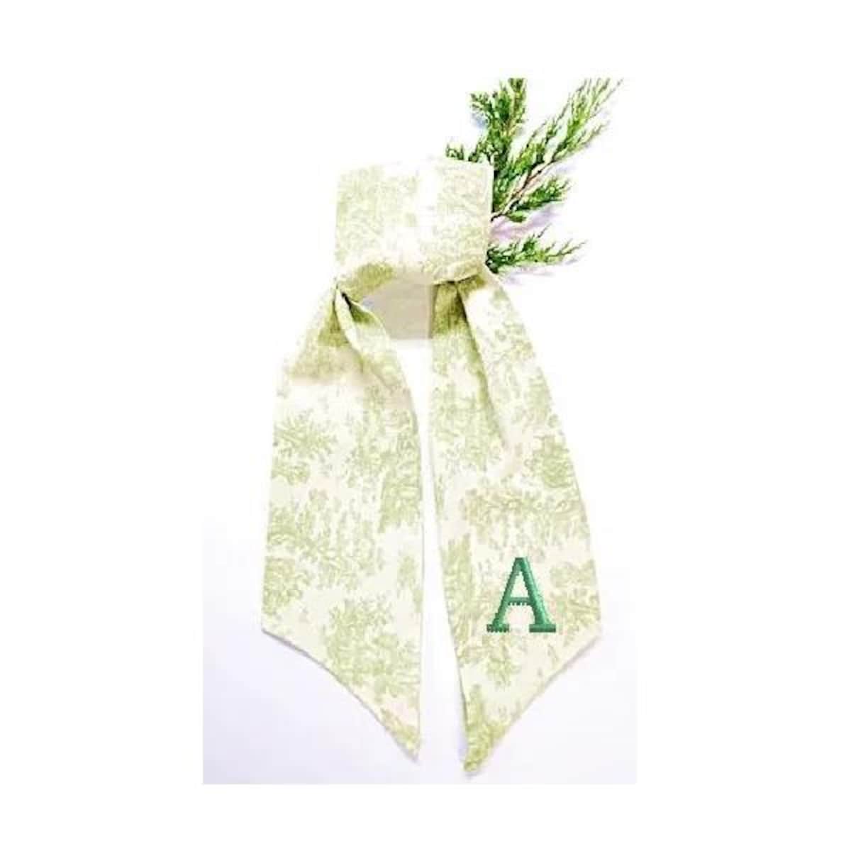 Wreath Sash, Monogram, Personalized, Custom Made, Greentoile Home Decor Fabric Wreath Sash - Etsy