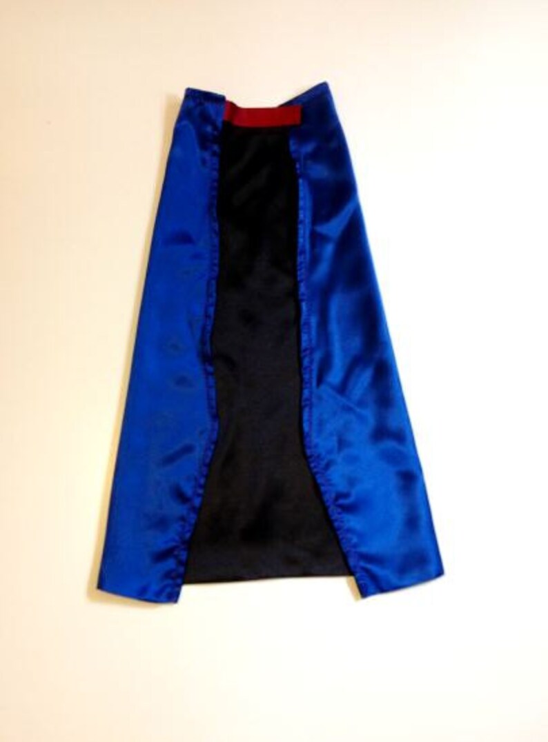 Kids Cape Embroidered Super Hero CRASH Cape Personalized with Monogram Royal Blue