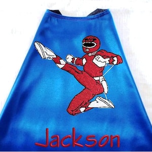 Kid&#39;s Super Hero Cape,  Embroidered Personalized with Monogram Royal Blue