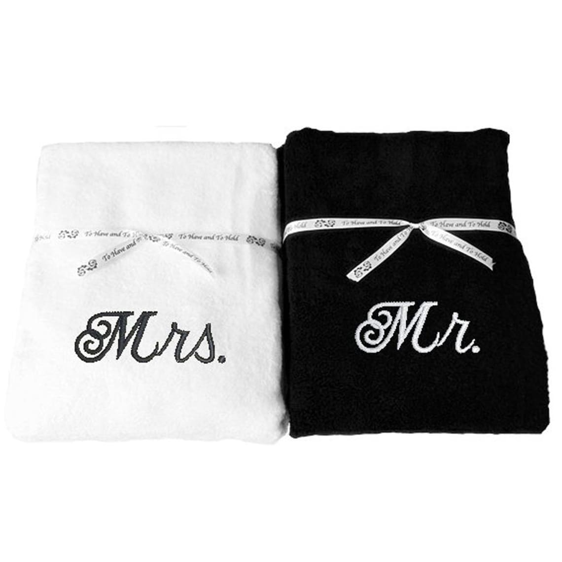 Couples Wedding Gift Towel Set of Two Beach Bath Pool Towels - Etsy