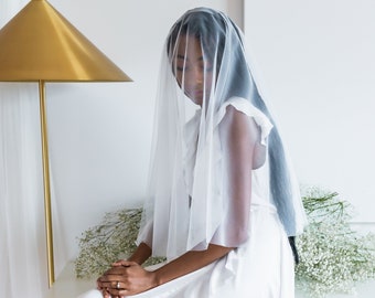 der Ellbogenlänge Schleier | Blusher Hochzeitsschleier, Rohrandschleier