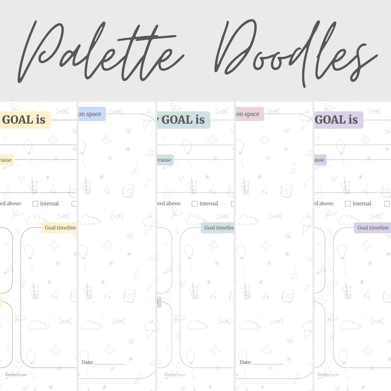 Sampler Goal Setting Template - Palette Curated | Mixed Style Artist ...