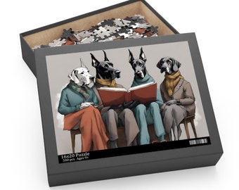 Dressed Up Danes, Puzzle (120, 252, 500-Piece) Whisperstouch