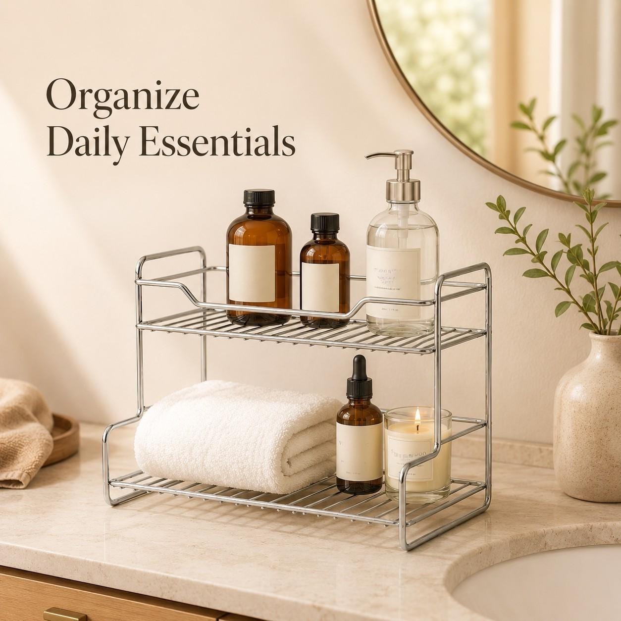 Bathroom etagere