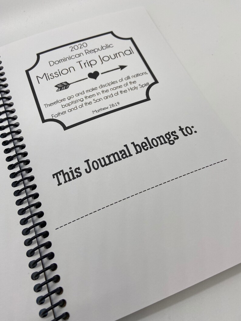 Mustard Seed Journals Mission Trip Journal Etsy