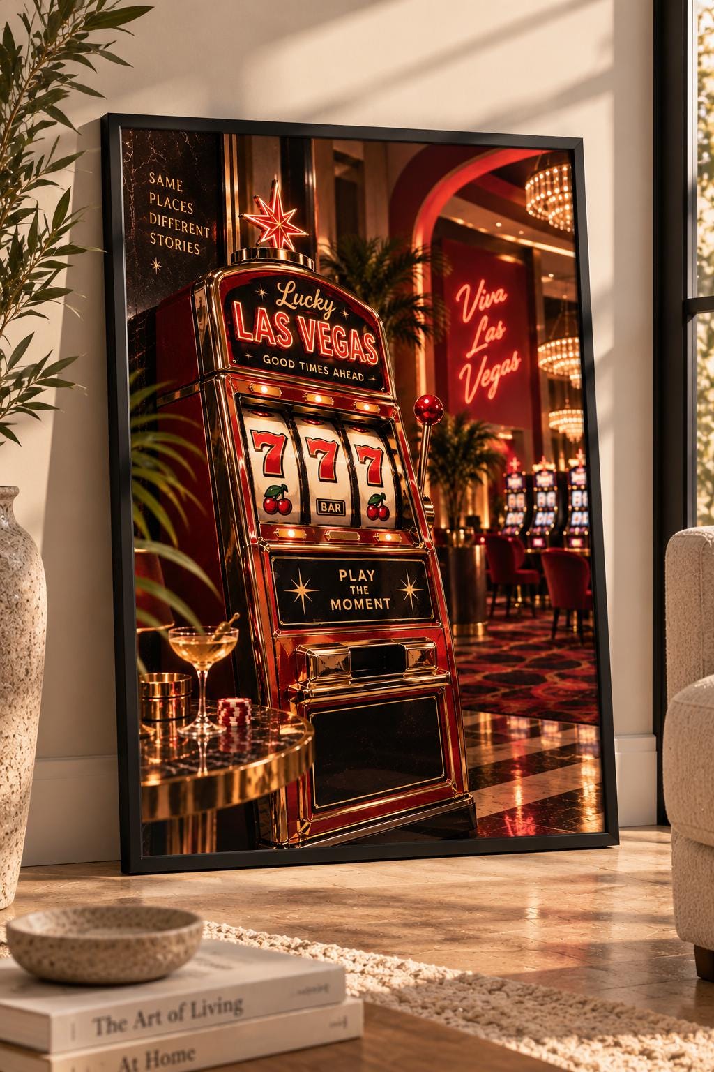 Slot Machine Poster - Etsy