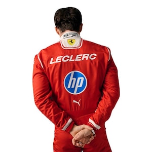 Op maat gemaakt F1-geïnspireerd racepak – Ferrari Charles Leclerc racepak 2026 - Inclusief invoerrechten (VS)