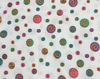 DESTASH fabric 2 Yards of Whimsical Novelty Little Bear Pilots in Blue Planes Tossed on a White Background Cotton Quilting Fabric