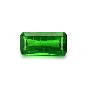 1.74ct Tsavorite Green Garnet Emerald Shape Loose Gemstones (Watch Video) Free Shipping SKU 487A003