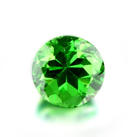 1.00ct Tsavorite Green Garnet Round Shape Loose Gemstones (watch