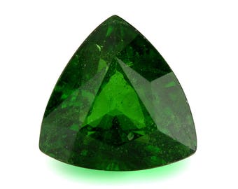 1.61ct Tsavorite Green Garnet Trillion Shape Loose Gemstones (Watch Video) Free Shipping SKU 328A025