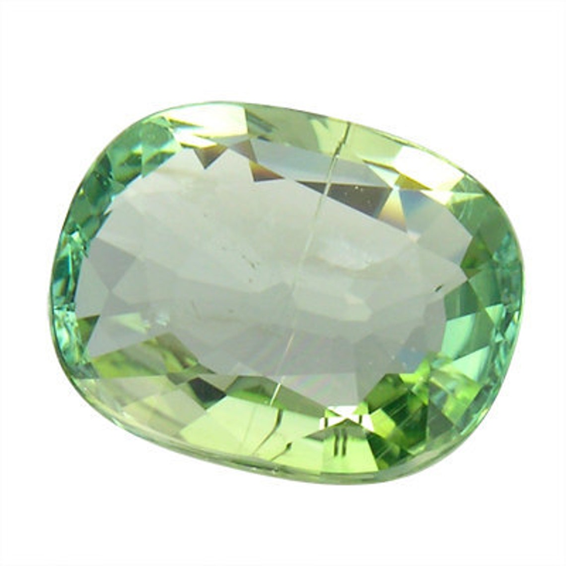 Rare Green Kornerupine Gemstone 7.46 X 5.87 MM Oval Shape 1.23 Etsy