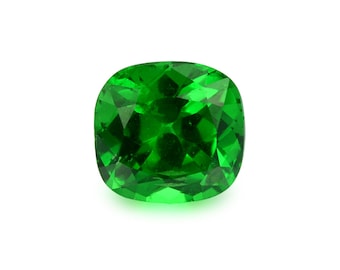 1.24ct Tsavorite Green Garnet Cushion Shape Loose Gemstones (Watch Video) Free Shipping SKU 574