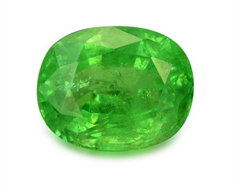 Natural 3.85ct Oval Tsavorite Green Garnet – Eye-Clean Loose Gemstone | SKU 348A004