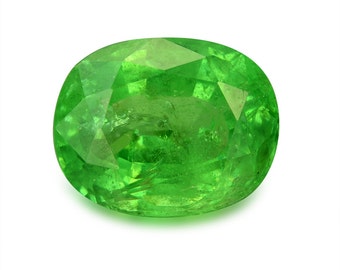 3.85ct Tsavorite Green Garnet Oval Shape Loose Gemstones (Watch Video) Free Shipping SKU 348A004