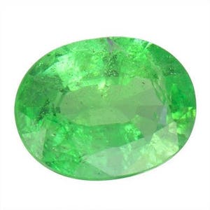 Rare Green Kornerupine Gemstone 7.35 x 5.72 MM Oval Shape 1.20 Carat Umba Tanzania image 1