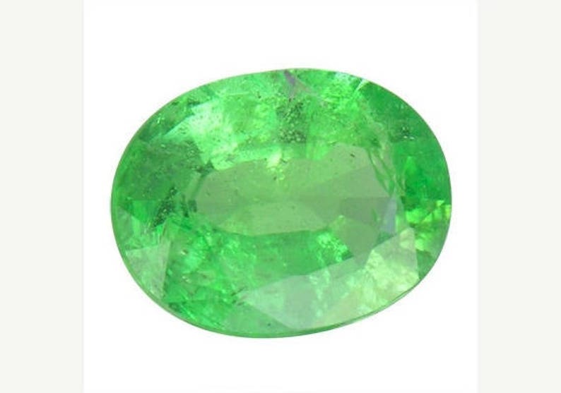 Rare Green Kornerupine Gemstone 7.35 x 5.72 MM Oval Shape 1.20 Carat Umba Tanzania image 1