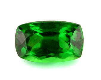 Natural 1.18ct Cushion Tsavorite Green Garnet – Eye-Clean Loose Gemstone | SKU 1831A001