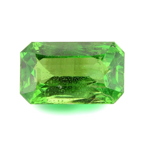 Tsavorite Green Garnet Emerald Shape Loose Gemstones (Watch Video)  Free Shipping SKU 334A002